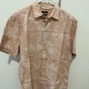 RW&CO. Short sleeve collar top  - Pink  - 55% Linen 45% Cotton